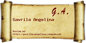 Gavrila Angelina névjegykártya
